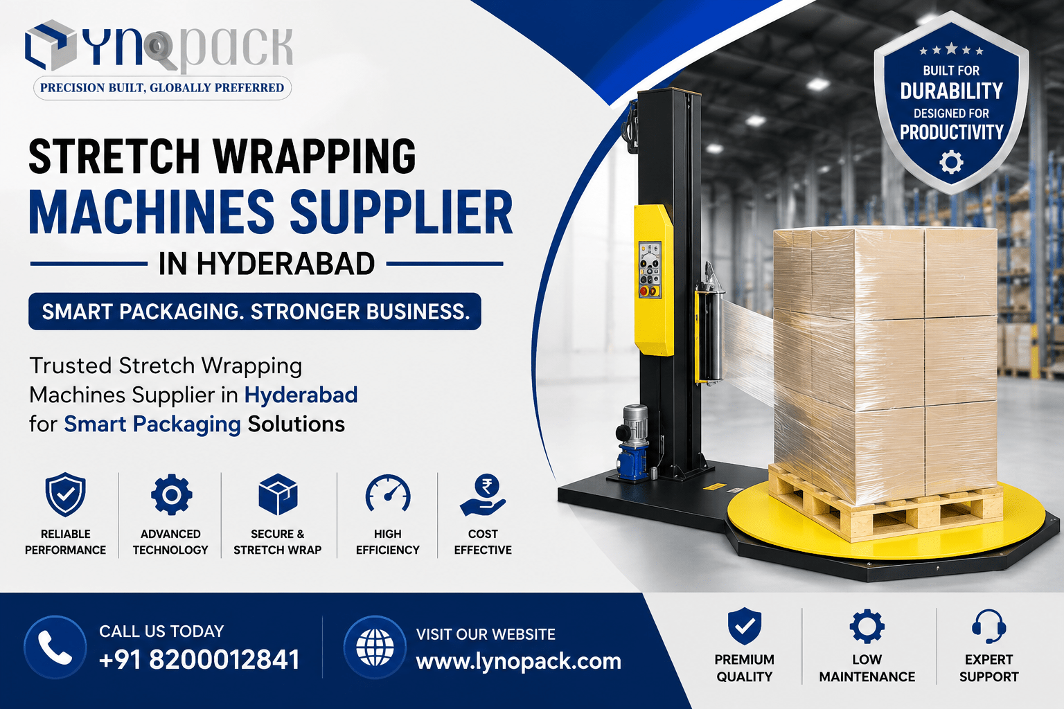 Stretch Wrapping Machines Supplier in Hyderabad