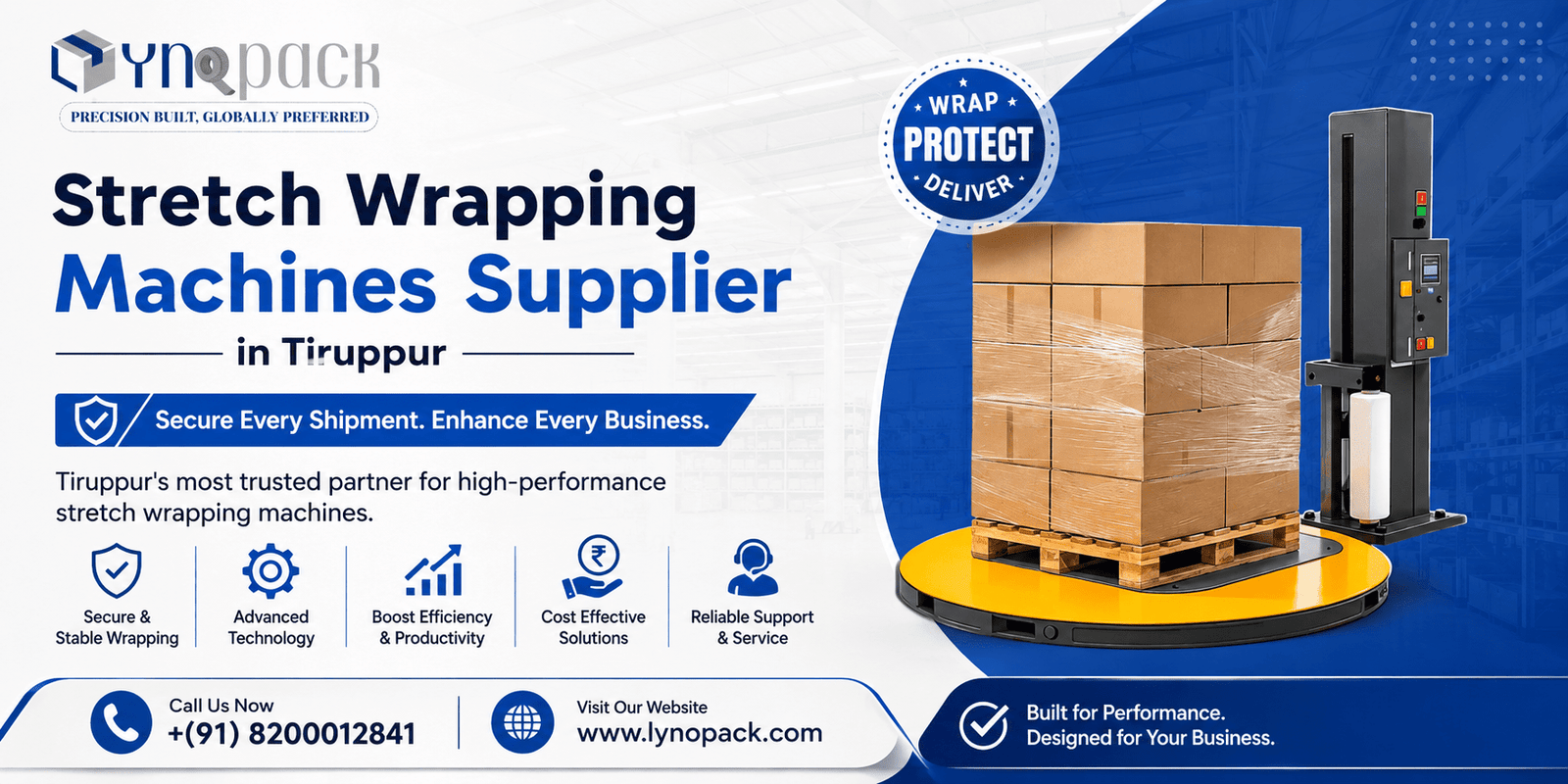 Stretch Wrapping Machines Supplier in Tiruppur