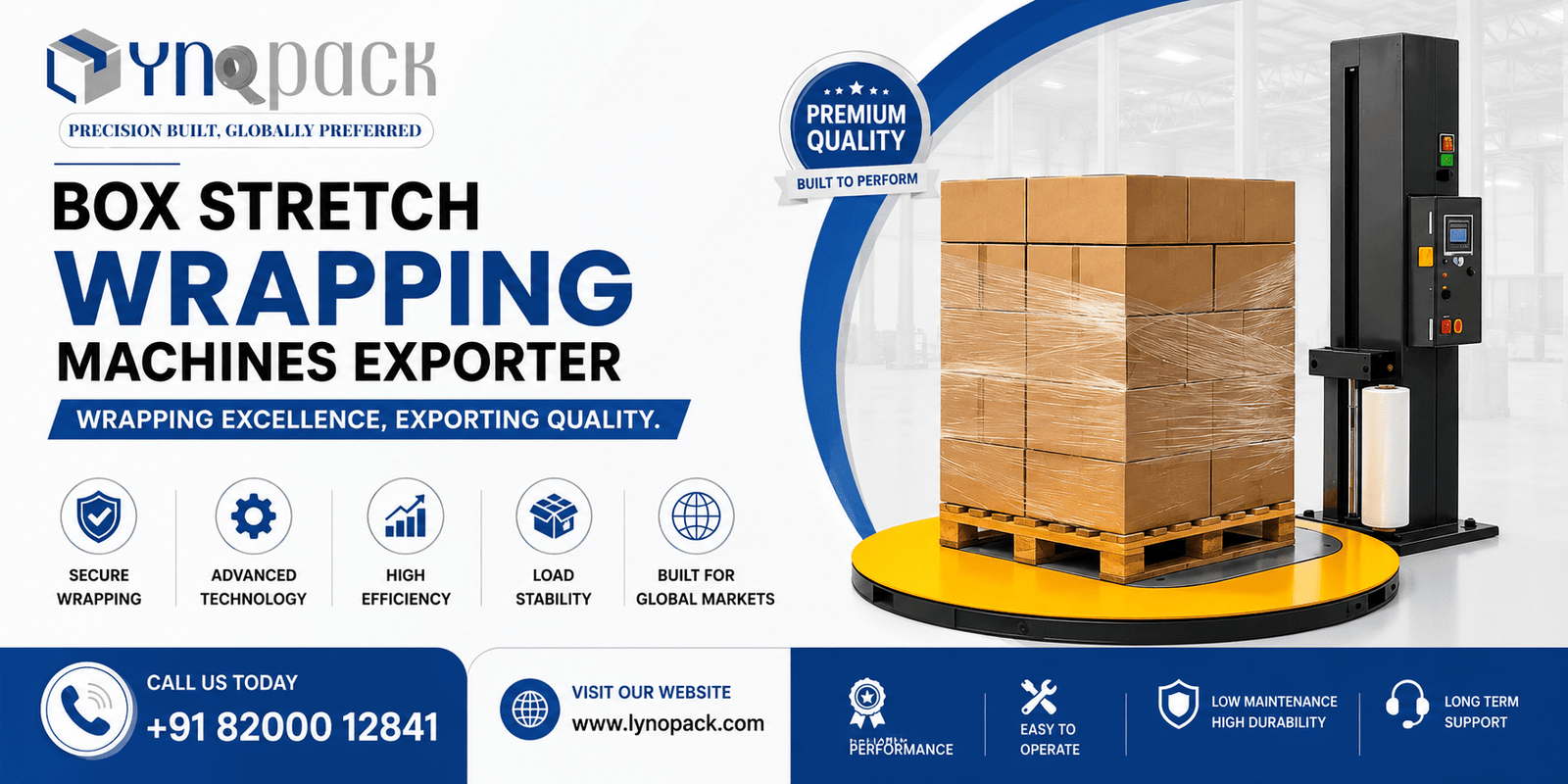 Box Stretch Wrapping Machines Exporter