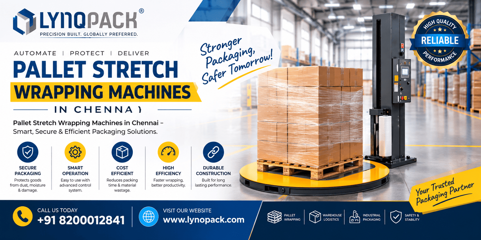 Pallet Stretch Wrapping Machines in Chennai