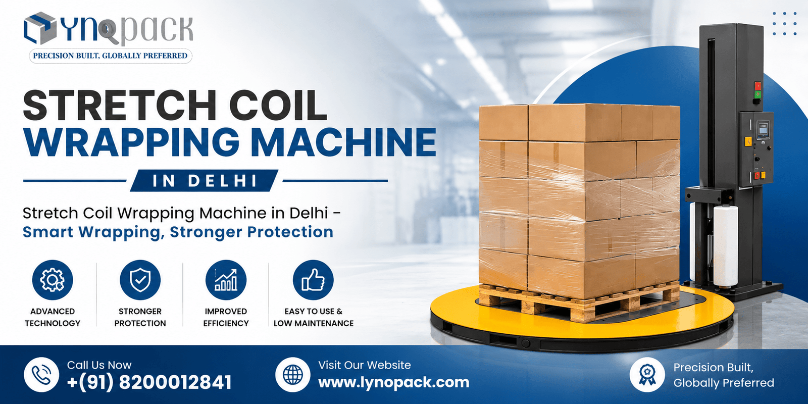 Stretch Coil Wrapping Machine in Delhi